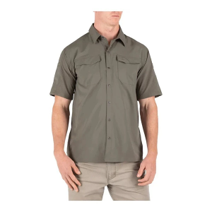 Men's 5.11 Freedom Flex Button Up Shirt Small Tall Ranger Green