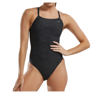 Women's TYR DiamondFit Lapped One Piece Swimsuit Competitive 28 Black