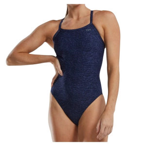 Women's TYR DiamondFit Lapped One Piece Swimsuit Competitive 28 Navy