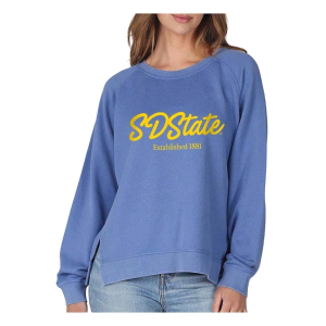 South Dakota State Jackrabbits Chicka-D Women's Crew Medium Blue