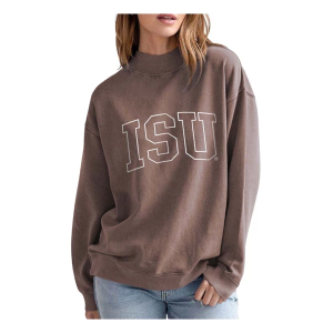 Iowa State Cyclones Chicka-D Women's Crew XLarge Chocolate