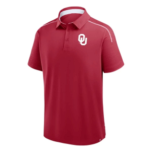 Oklahoma Sooners Fanatics Defender Polo Large Cardinal