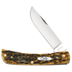 Case Knives Sod Buster Jr. Amber Bone Folding Pocket Knife