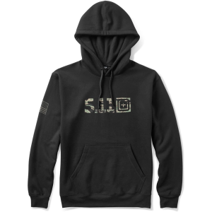 Men's 5.11 Tiger Camo Fill Tactical Hoodie Large Black