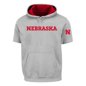 Nebraska Cornhuskers Eternal Fortune Fashion Hoodie 3XLarge Tall Silver