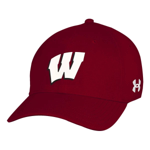 Wisconsin Badgers Under Armour Sideline Armour Flexfit Hat L/XL Red
