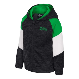 North Dakota Fighting Hawks Colosseum Toddler Full Zip 2T Kelly Green