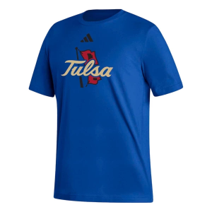 Tulsa Golden Hurricanes adidas Logo T-Shirt Large Royal