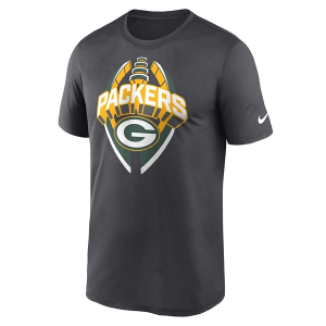 Green Bay Packers Nike Legend Logo T-Shirt 2XLarge Black