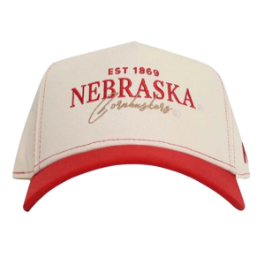 Nebraska Cornhuskers NO RIVALS Vintage Adjustable Hat One Size Cream
