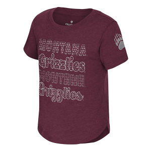 Montana Grizzlies Colosseum Girls' Flame Princess Toddler T-Shirt 3T Maroon