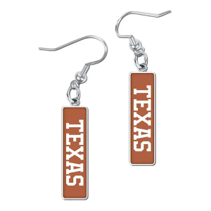 Wincraft Texas Longhorns Carded Rectangle Earrings
