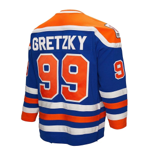 Edmonton Oilers Wayne Gretzky #99 Mitchell and Ness Dark 1979 Jersey Medium Royal