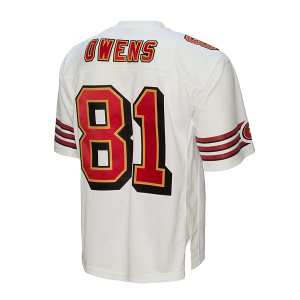 San Francisco 49ers Terrell Owens #81 Mitchell and Ness Legacy 1996 Jersey Small White