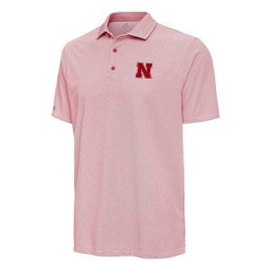 Nebraska Cornhuskers Antigua Pave Polo 3XLarge Red