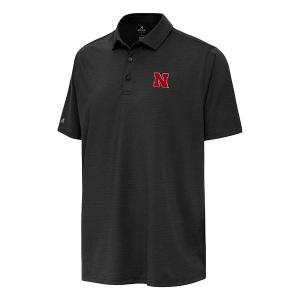 Nebraska Cornhuskers Antigua Hurdle Polo XLarge Black
