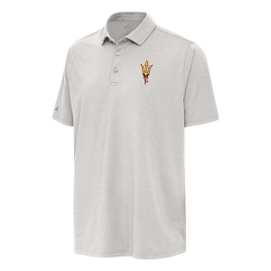 Arizona State Sun Devils Antigua Hurdle Polo 2XLarge Grey Heather