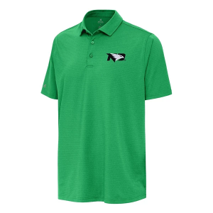 North Dakota Fighting Hawks Antigua Hurdle Polo Large Kelly Green
