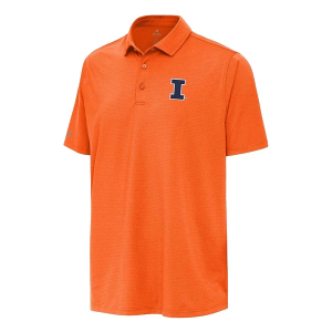 Illinois Fighting Illini Antigua Hurdle Polo Medium Mango