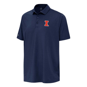 Illinois Fighting Illini Antigua Hurdle Polo 2XLarge Navy