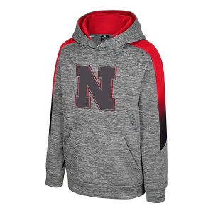 Nebraska Cornhuskers Colosseum Kids Hoodie Large Grey Heather
