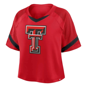 Texas Tech Red Raiders Fanatics Women's Cropped Jersey Crop Large Red