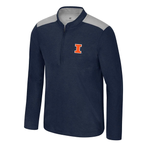 Illinois Fighting Illini Colosseum Mac 1/4 Zip Medium Navy