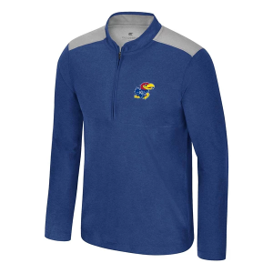 Kansas Jayhawks Colosseum Mac 1/4 Zip Small Royal