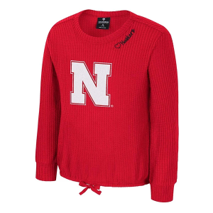 Nebraska Cornhuskers Colosseum Girls' Beautopia Kids' T-Shirt XSmall Red
