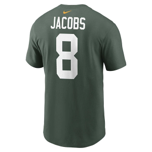 Green Bay Packers Nike Josh Jacobs #8 Name & Number T-Shirt 2XLarge Green