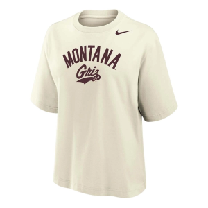 Montana Grizzlies Nike Women's Boxy T-Shirt Small Sail