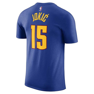 Denver Nuggets Nikola Jokic #15 Statement Name & Number Nike T-Shirt XLarge Royal