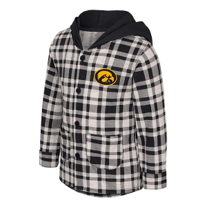 Colosseum Toddler Iowa Hawkeyes BMO Plaid Button Up
