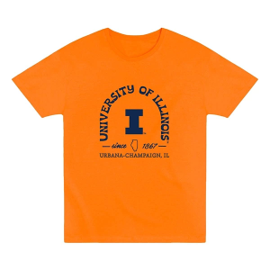 Illinois Fighting Illini USCAPE Surf Seal T-Shirt 2XLarge Orange
