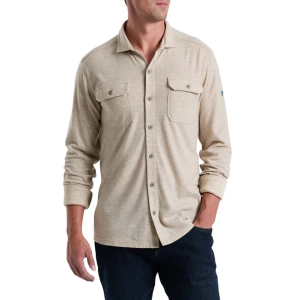 Men's Kuhl Innovatr Knit Long Sleeve Flannel Medium Natural