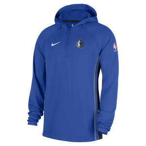 Dallas Mavericks Nike Courtside 1/4 Zip Large Royal