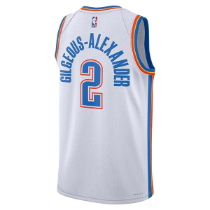 Oklahoma City Thunder Shai Gilgeous-Alexander #2 Nike Association Jersey 2XLarge White