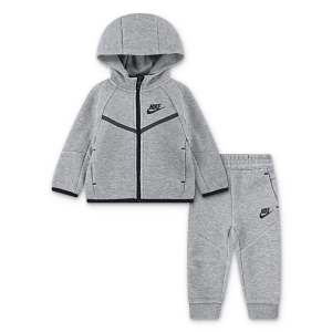 Boys' Nike Tech Fleece 2-Piece Full-Zip Set Baby 24 mo. Dark Grey