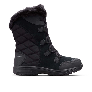 Women's Columbia Ice Maiden(TM) II Waterproof Winter Boots Outdoor 9 Black/Grey Heather