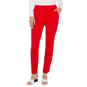 Women's Liverpool Los Angeles Gemma Cigarette Dress Pants 2 Tango Red