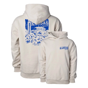 Kansas Jayhawks USCAPE Hoodie Medium Ivory
