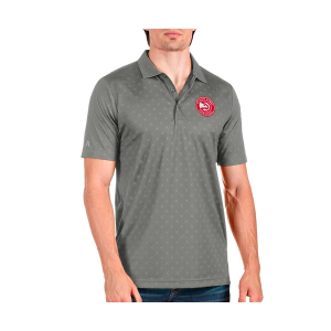 Atlanta Hawks Spark Antigua Polo 5XLarge Steel Multi