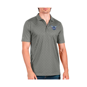 Charlotte Hornets Spark Antigua Polo 5XLarge Steel Multi