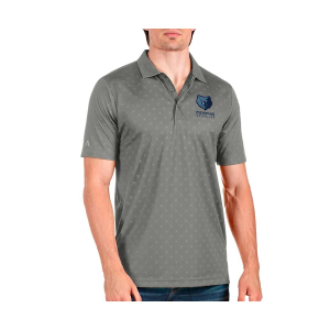 Memphis Grizzlies Spark Antigua Polo 5XLarge Steel Multi