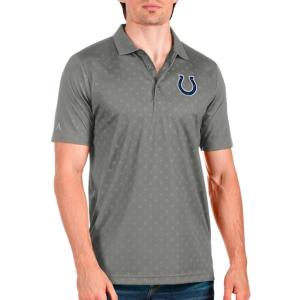 Indianapolis Colts Antigua Spark Polo 5XLarge Steel Multi