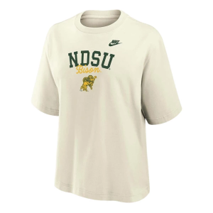North Dakota State Bison Nike Women's Boxy T-Shirt XSmall Sail