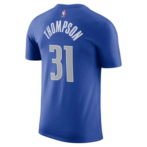 Dallas Mavericks Klay Thompson #31 Icon Name & Number Nike T-Shirt Medium Royal