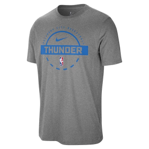 Oklahoma City Thunder 2025 Practice Nike T-Shirt XLarge Dark Grey Heather