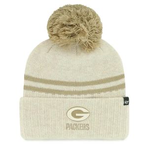 Women's Green Bay Packers 47 Brand Latte Beanie One Size Natural