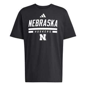 Nebraska Cornhuskers adidas Alternate Blackout T-Shirt Medium Black